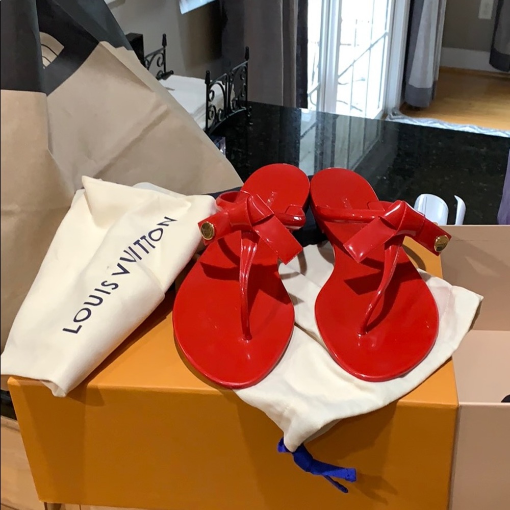 Louis Vuitton flip flops